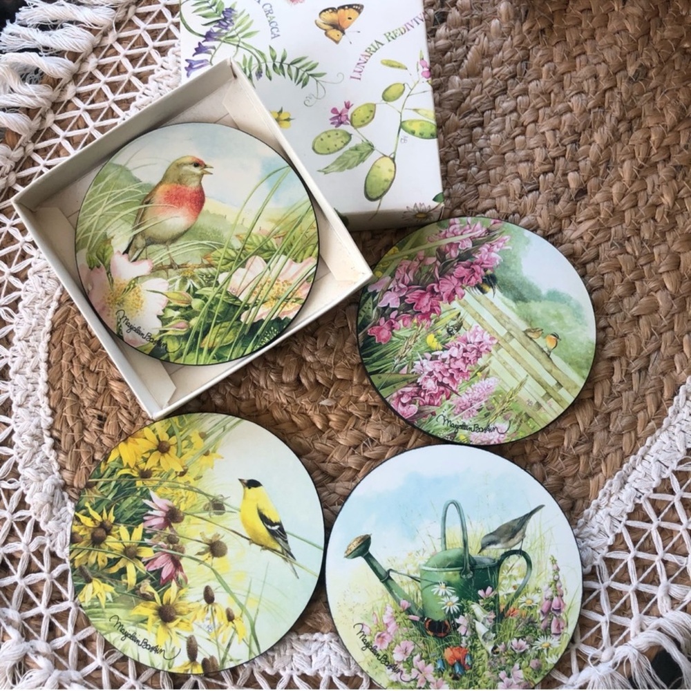 Set of 4 Marjolein Bastin Wildflower Meadow Coasters